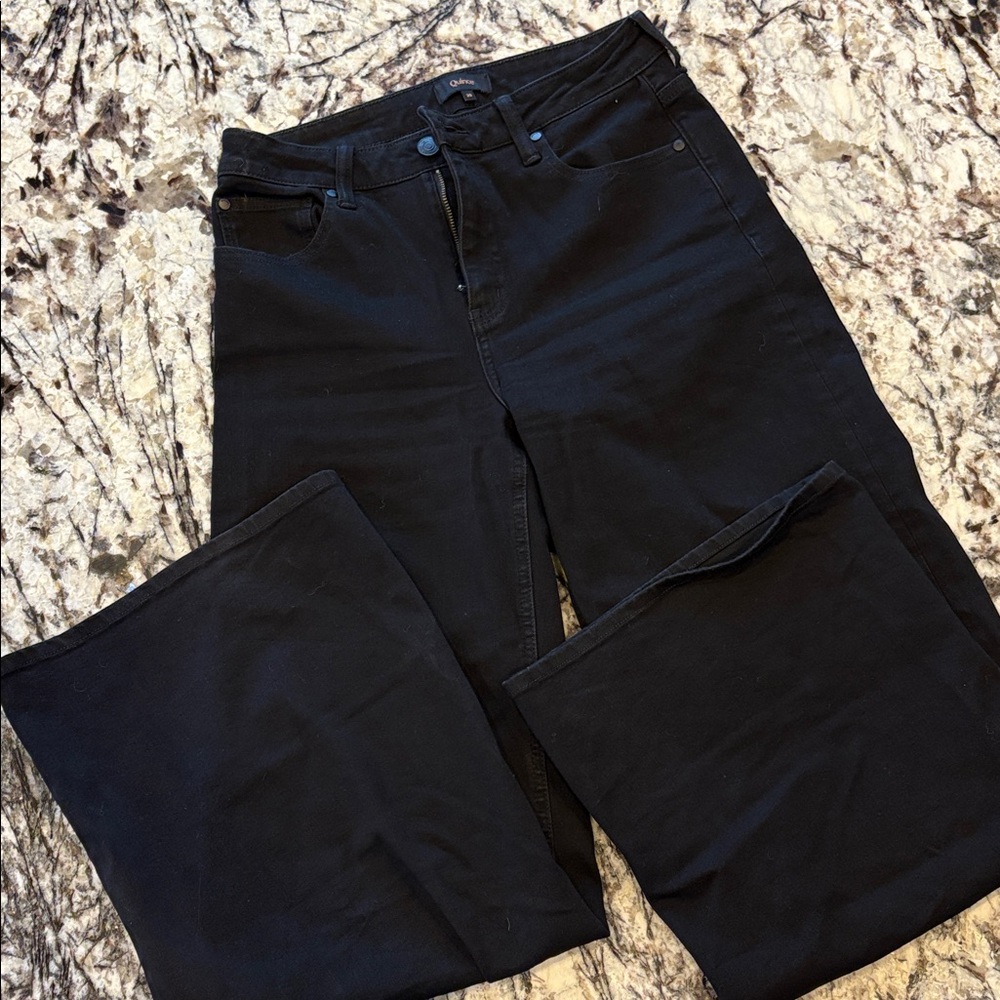 Quince Black Flare & Wide Leg Jeans